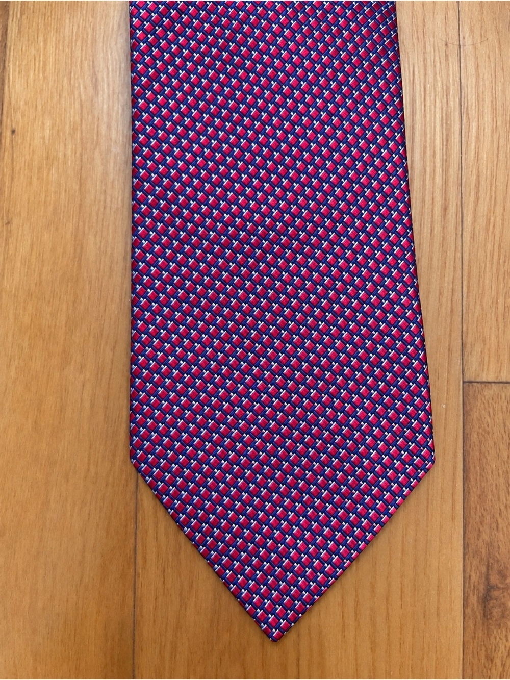 $395 Ermenegildo Zegna 3D Embroidered Micro Patterns 100% Italian Silk Tie